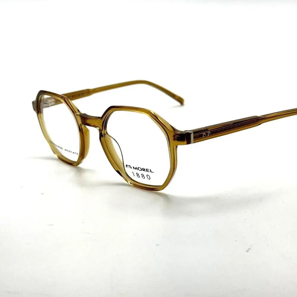 Morel 1880 Eyeglasses Frame Paul 60132M-MD05 Yellow Round Full Rim 47-22-140